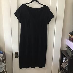 Banana Republic Black fitted empire dress 14